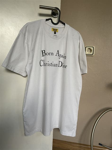 born again christian dior white t-shirt|Market Born Again Christian Dior White T.